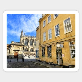 Bath Abbey and Side Street Sticker